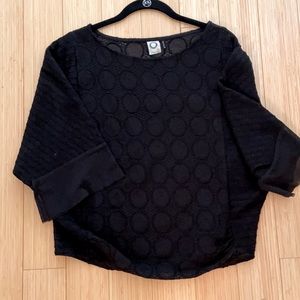 Akemi + Kin Black Tunic Top